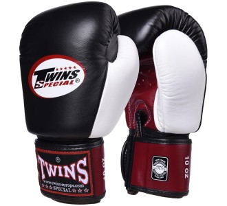 Боксерские перчатки Twins Special (BGVL-3T black//maroon/white)